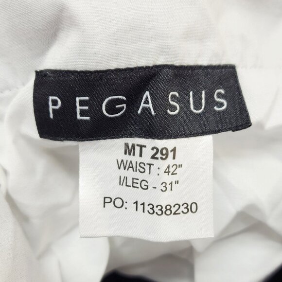 Pegasus Mens Navy Blue Corduroy Pants Size 42x31 Straight-Leg - Picture 3 of 7